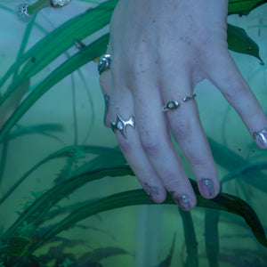 Diadem Ring w/Aquamarine Adrian Parker