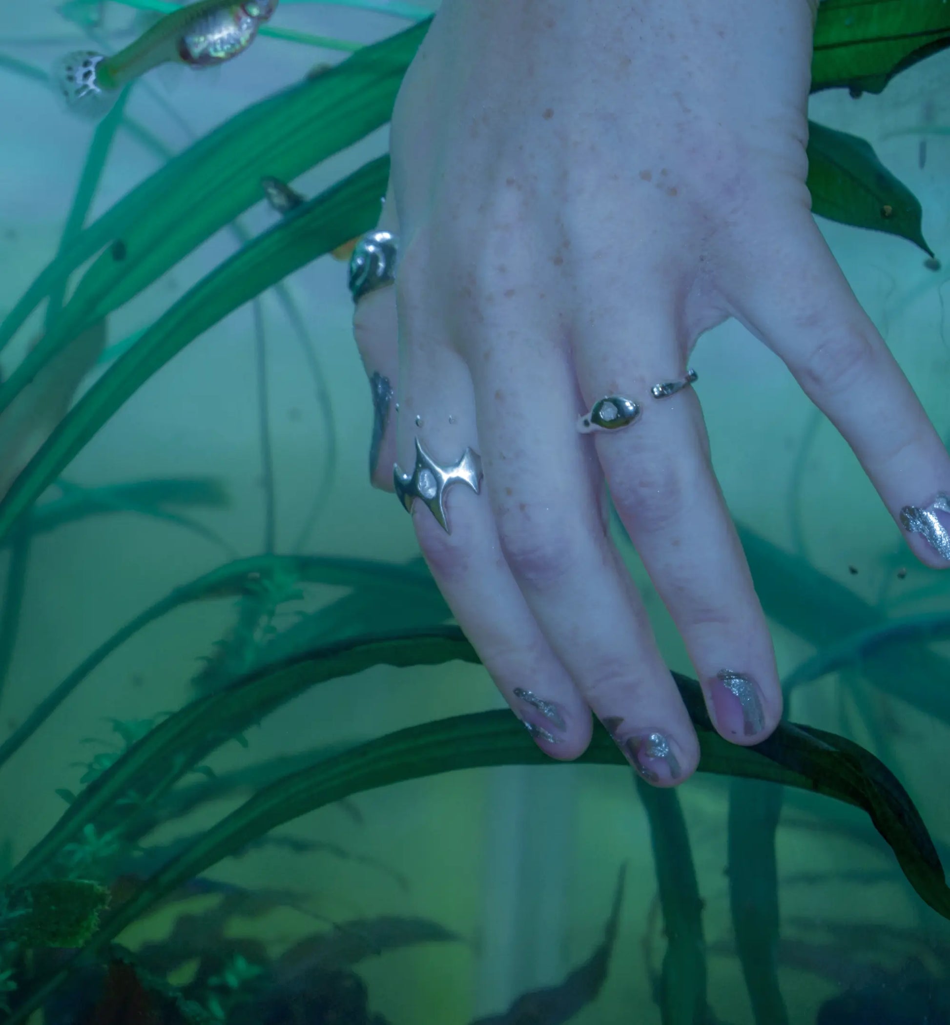 Diadem Ring w/Aquamarine Adrian Parker